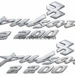AOWBIKES Pulsar Silver Sticker Kit (Monogram)