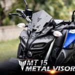 AOWBIKES Metal Body Visor for Yamaha MT-15 | Durable Front Headlight Visor