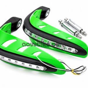 AOWBIKES Led Hand Guard Universal For All Bikes (GREEN)