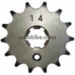 AOWBIKES Front GB Sprocket (14 T) For Yamaha YBX/FZ