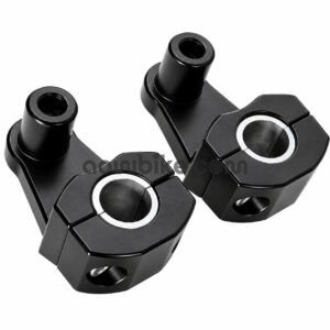 AOWBIKES Universal Aluminium Handlebar Risers (Black)