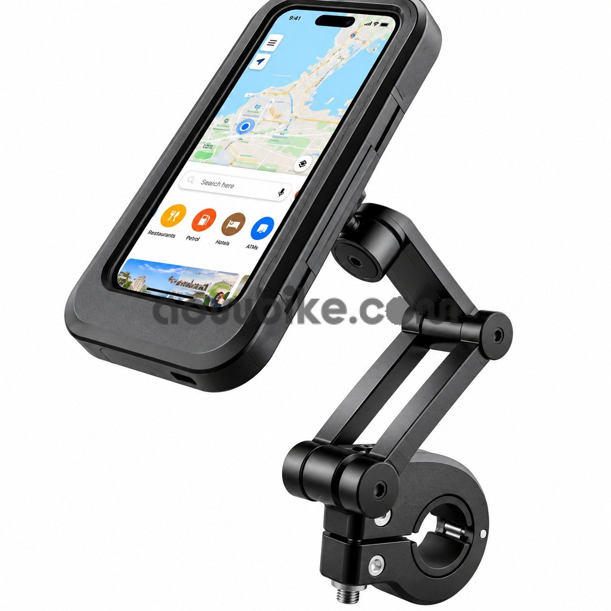 360 Rotation Motorcycle Phone Case Mount with Sensitive Touch Screen Fit