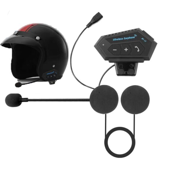 Helmet Bluetooth Headset with Mic -Intercom System