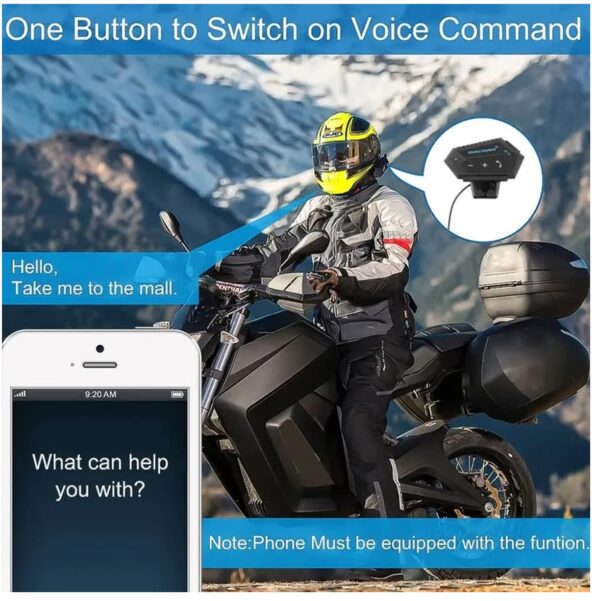 Helmet Bluetooth Headset with Mic -Intercom System - Image 4