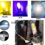AOWBIKES MULTI COLOUR LED LIGHT FOR BIKES AND CAR (H4)
