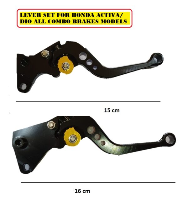 AOWBIKES LEVER SET FOR DIO AND ACTIVA (COMOBO BRAKES ONLY) - Image 2