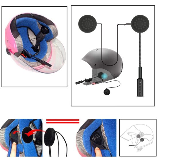 Wireless Motorcycle Helmet Bluetooth Headset