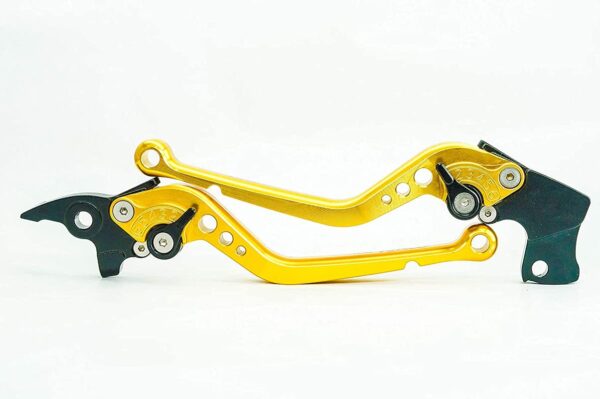 Short Adjustable Levers (Gold) for Yamaha R15 V1/V2 Not For V3 - Image 2