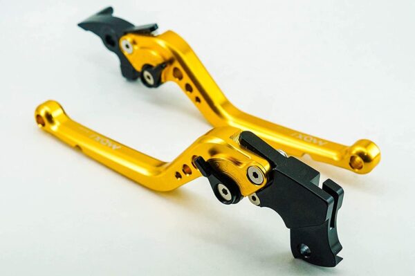 Short Adjustable Levers (Gold) for Yamaha R15 V1/V2 Not For V3