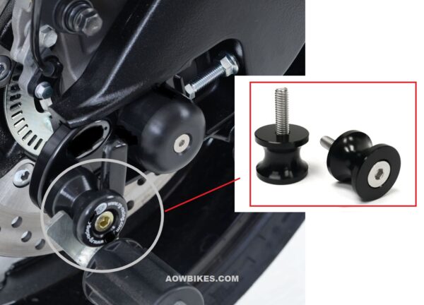 AOWBIKES Swingarm Aluminium Spools For All Sports Bikes