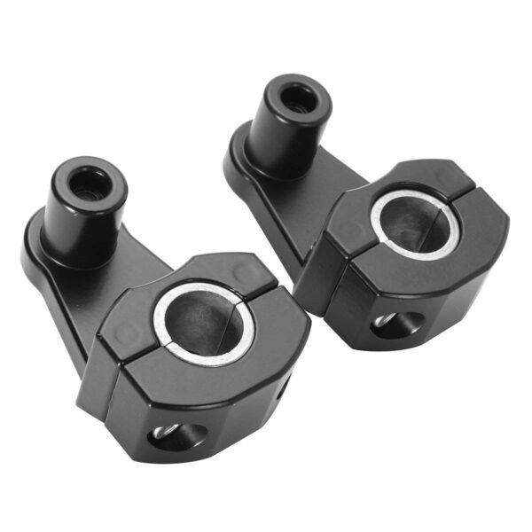 AOWBIKES Universal Aluminium Handlebar Risers (Black)