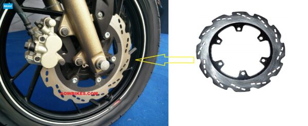 AOWBIKES Front Brake Disc Plate Compatible for TVS Apache RTR-160 cc