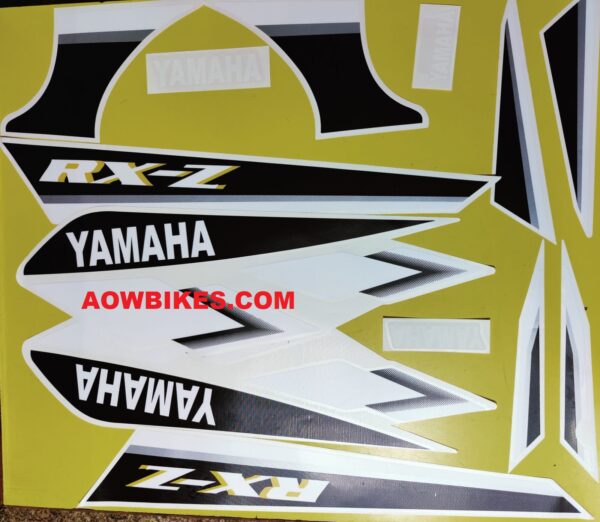 AOWBIKES Full Sticker Kit For Yamaha RXZ (BLUE TANK)