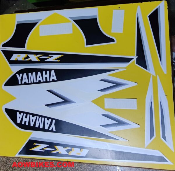 AOWBIKES Full Sticker Kit For Yamaha RXZ (BLUE TANK) - Image 2