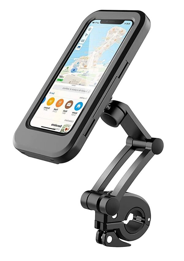 360 Rotation Motorcycle Phone Case Mount with Sensitive Touch Screen Fit