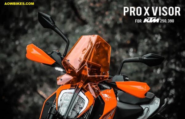 X Visor (Orange) for KTM 390 and 250