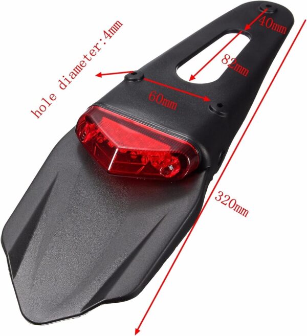 Universal Rear Mudguard With Led - Image 4