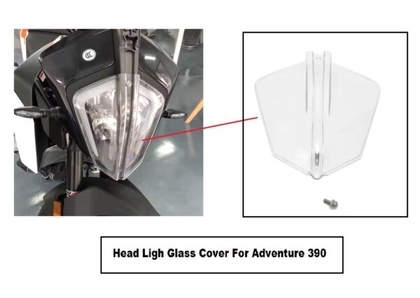 KTM Adventure 390 Headlight Screen Protector - Image 3