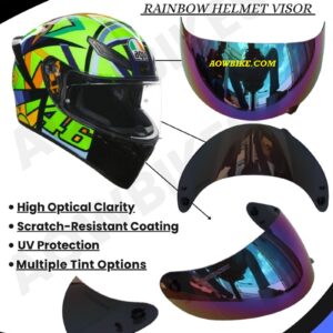 AGV K3/K4 Helmet Visor Glass - Rainbow