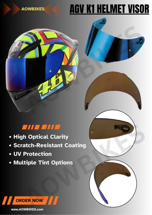 AGV K1 VISOR - BLUE