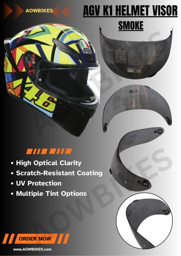 AGV K1 VISOR - SMOKE - Image 2