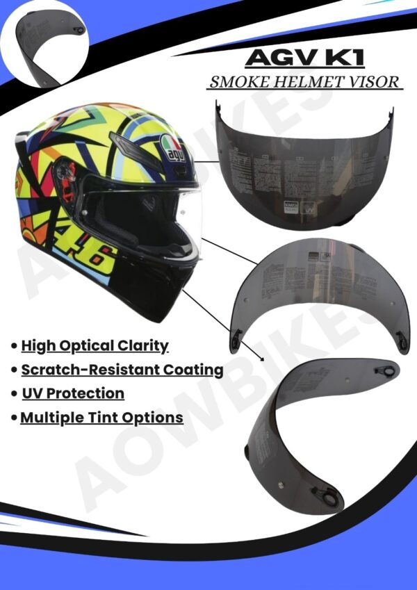 AGV K1 VISOR - SMOKE
