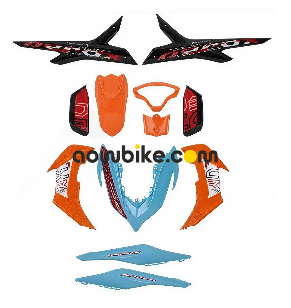 Yamaha Aerox Full Body Kit – Black/Orange