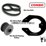 OLA Combo Kit – Fan Belt, Metal Belt Cover with Clamps & Small Timing Pulley