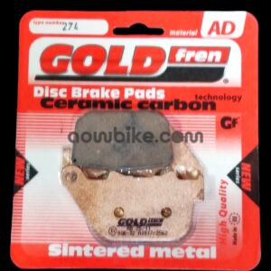 Goldfren Ceramic Carbon Sintered (AD-274)Rear Disc Brake Pad for Harley-Davidson Roadster / Harley-Davidson Sportster