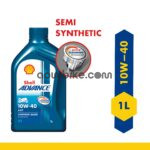 Shell Advance AX7 4T 10W-40 Synthetic Technology Engine Oil 1L
