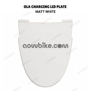 Ola Charging Lid Plate Matte White | Charging Port Cover Compatible with All Ola Models